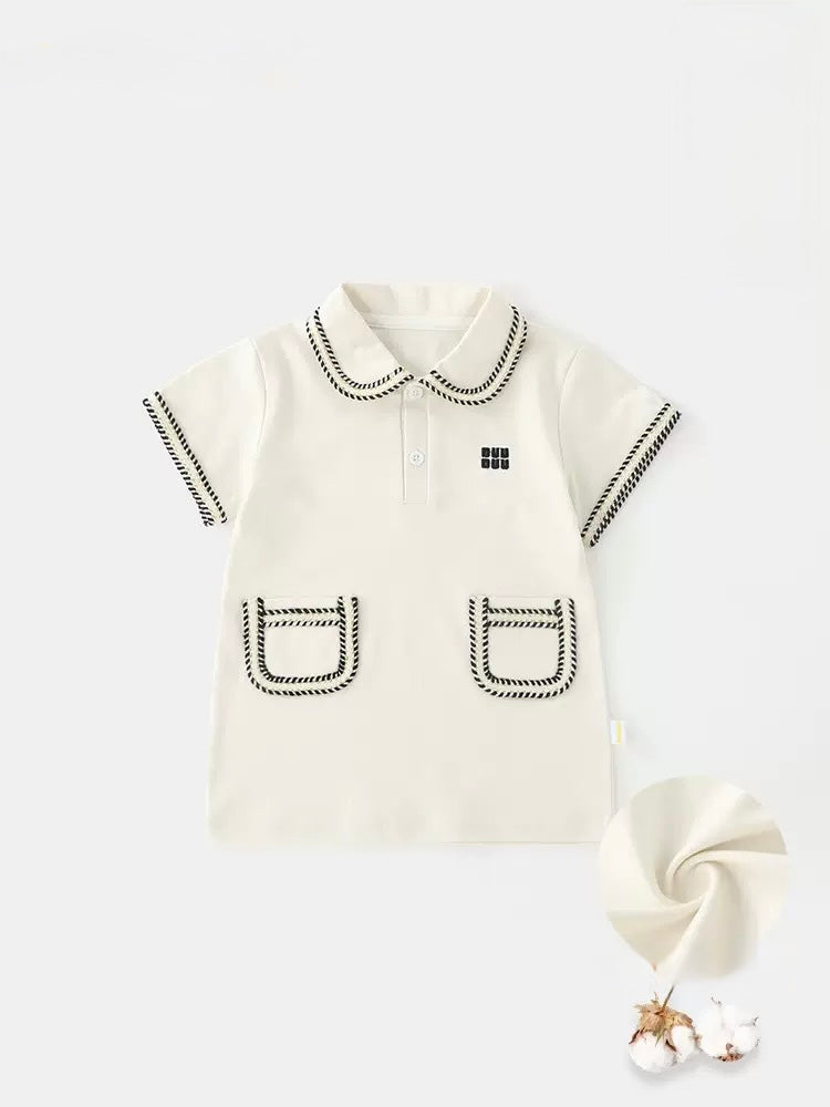 White Cotton Mini Dress