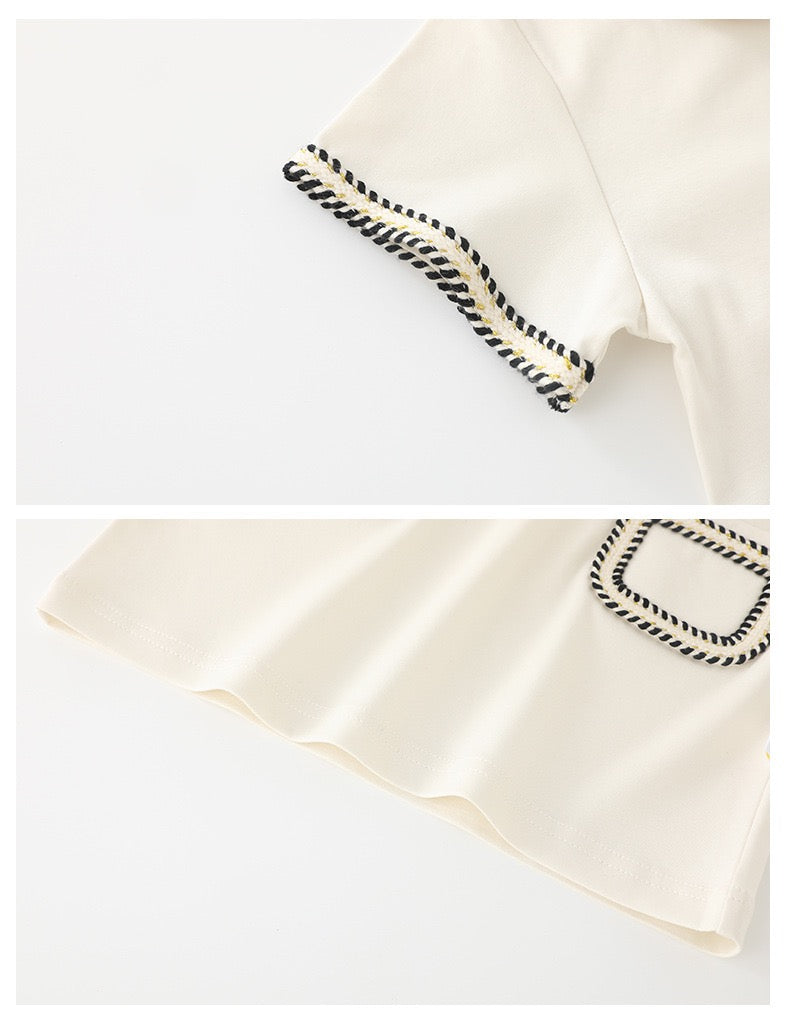 White Cotton Mini Dress
