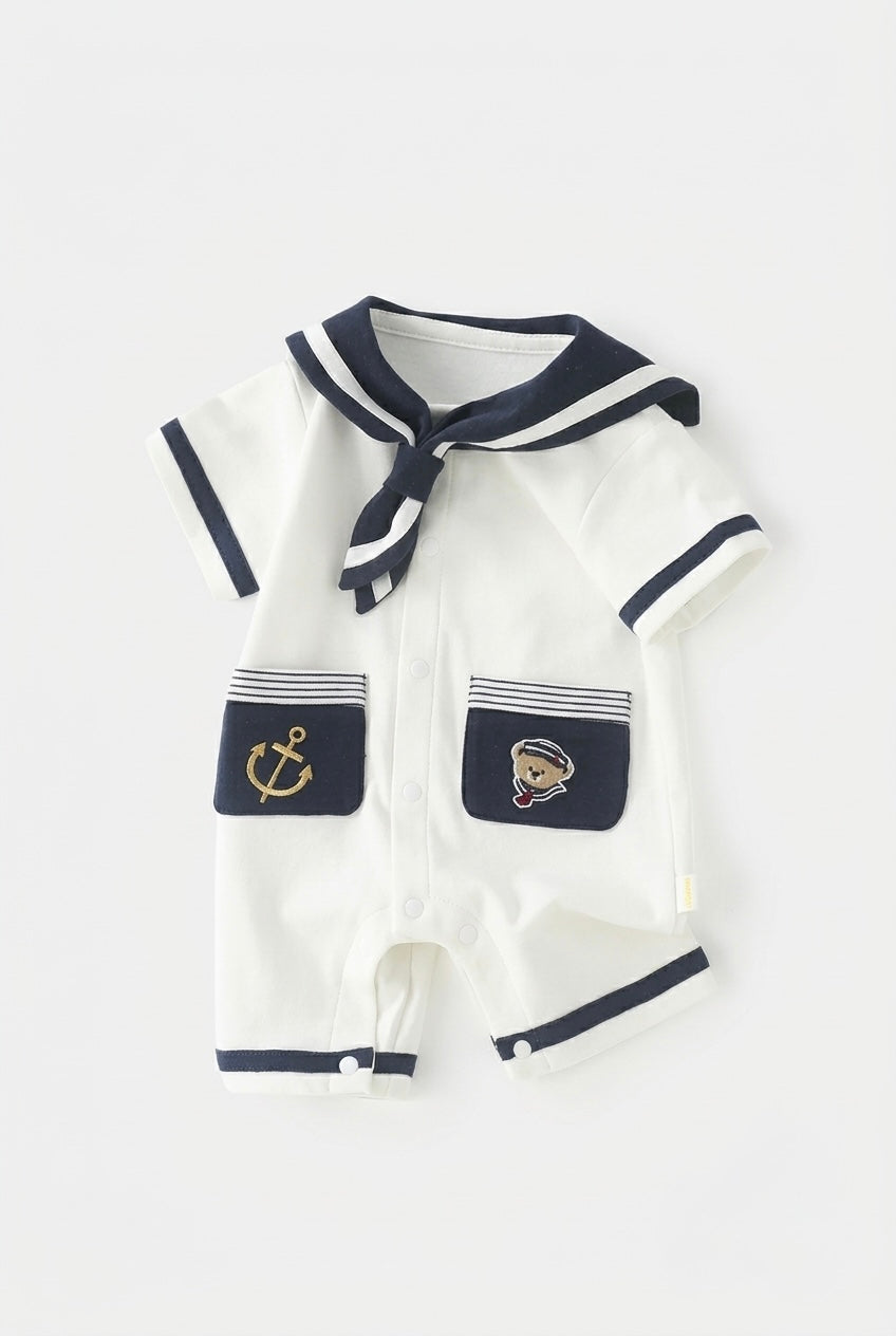 Little Sailor Cotton Romper
