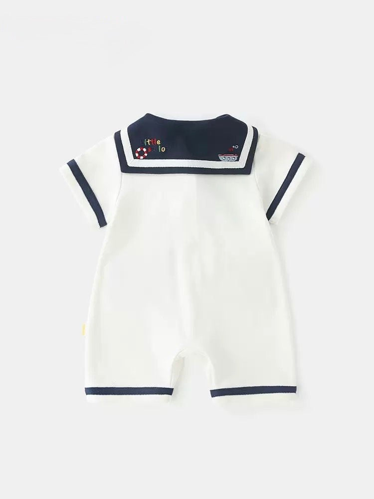 Little Sailor Cotton Romper