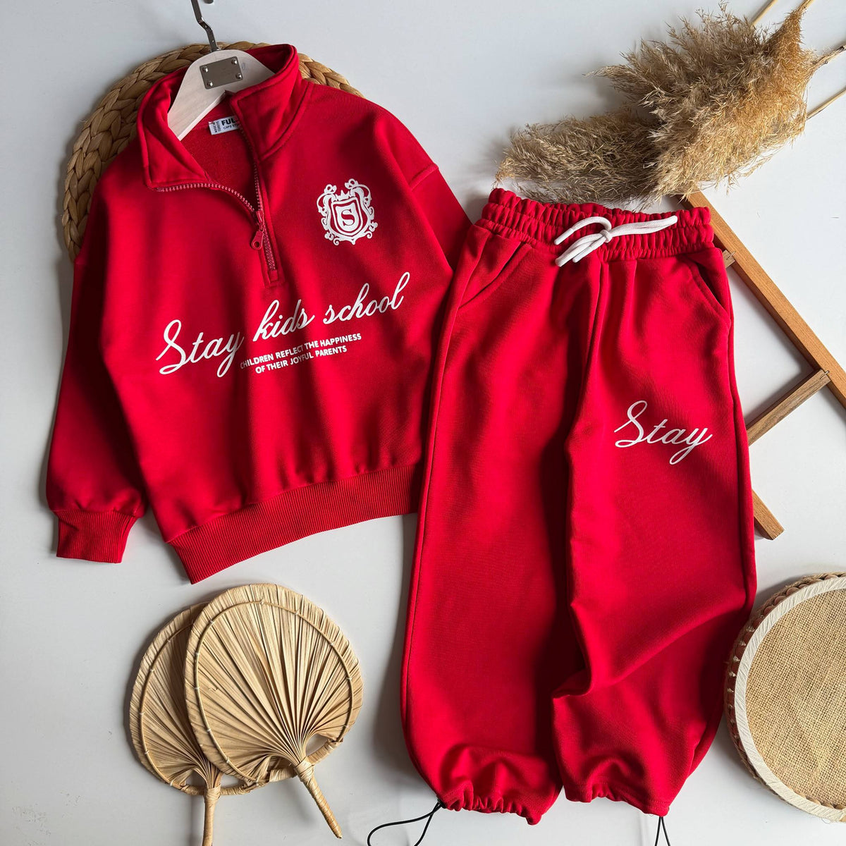 Stay Kids School Half-Zip Set