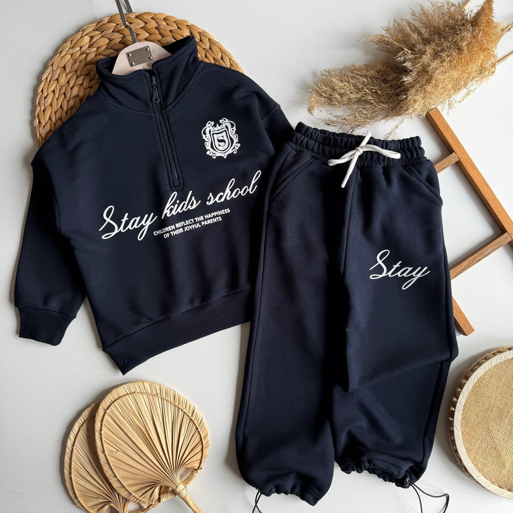 Stay Kids School Half-Zip Set