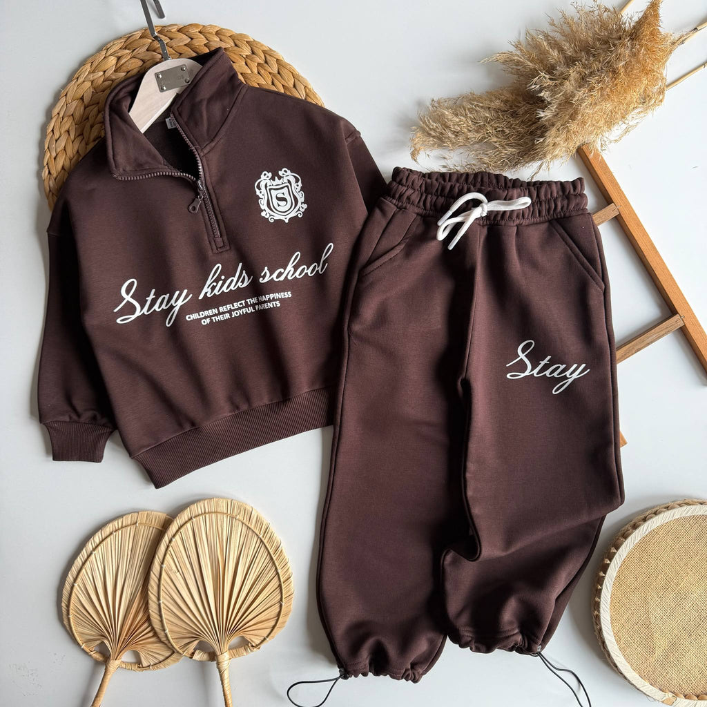 Stay Kids School Half-Zip Set