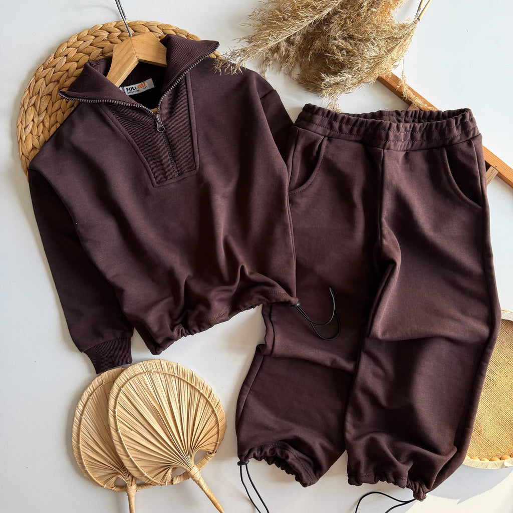 Lemon Half-Zip Jogger Set