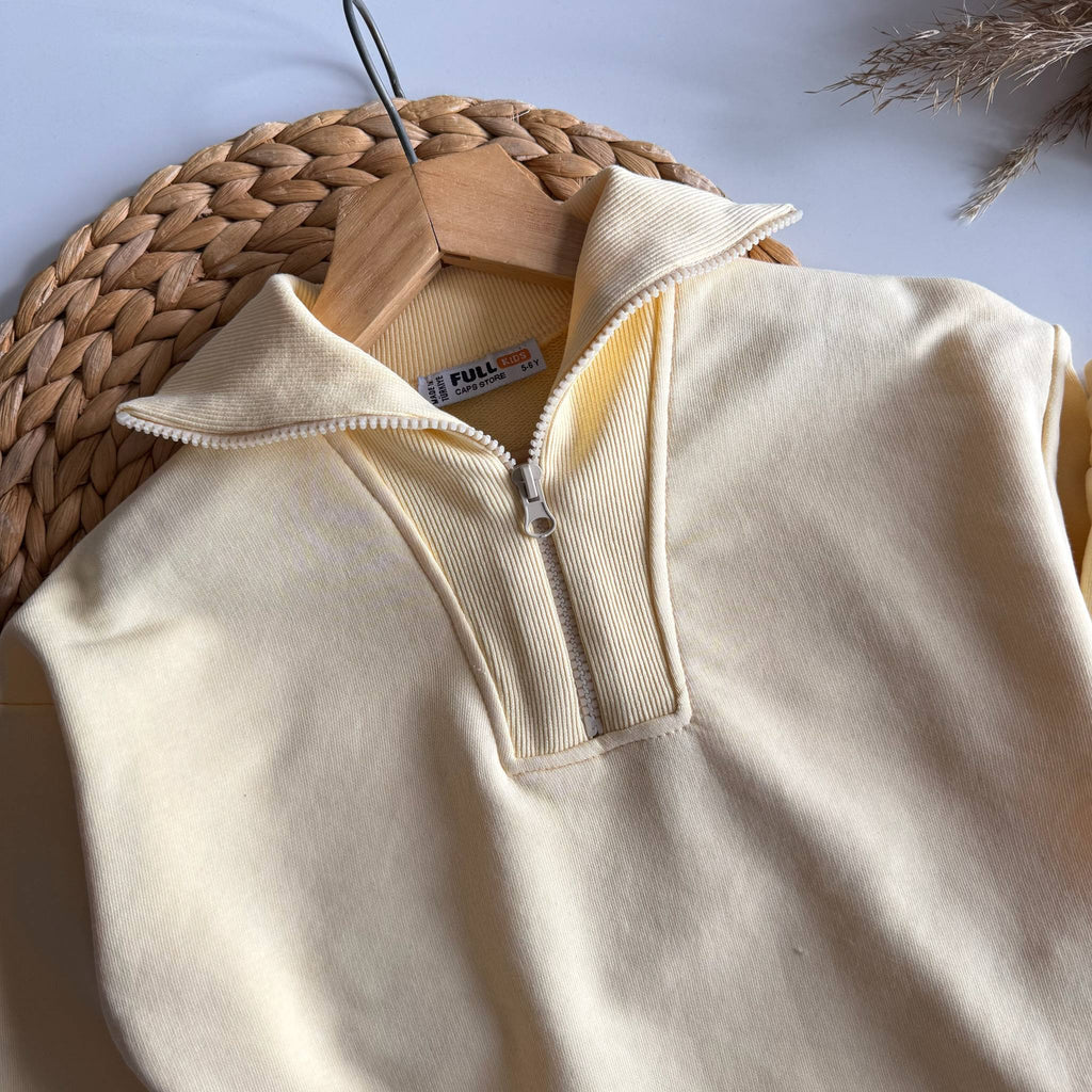 Lemon Half-Zip Jogger Set