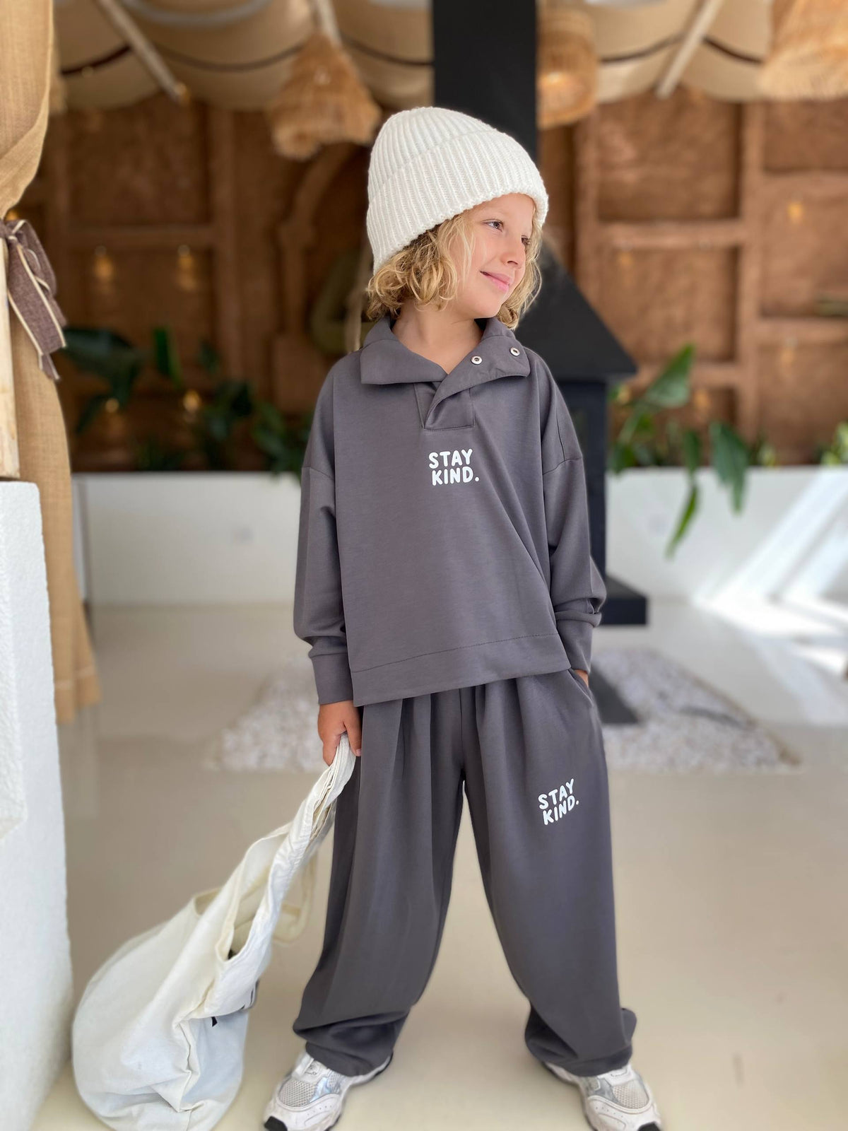 Collared Sweatshirt & Jogger Set