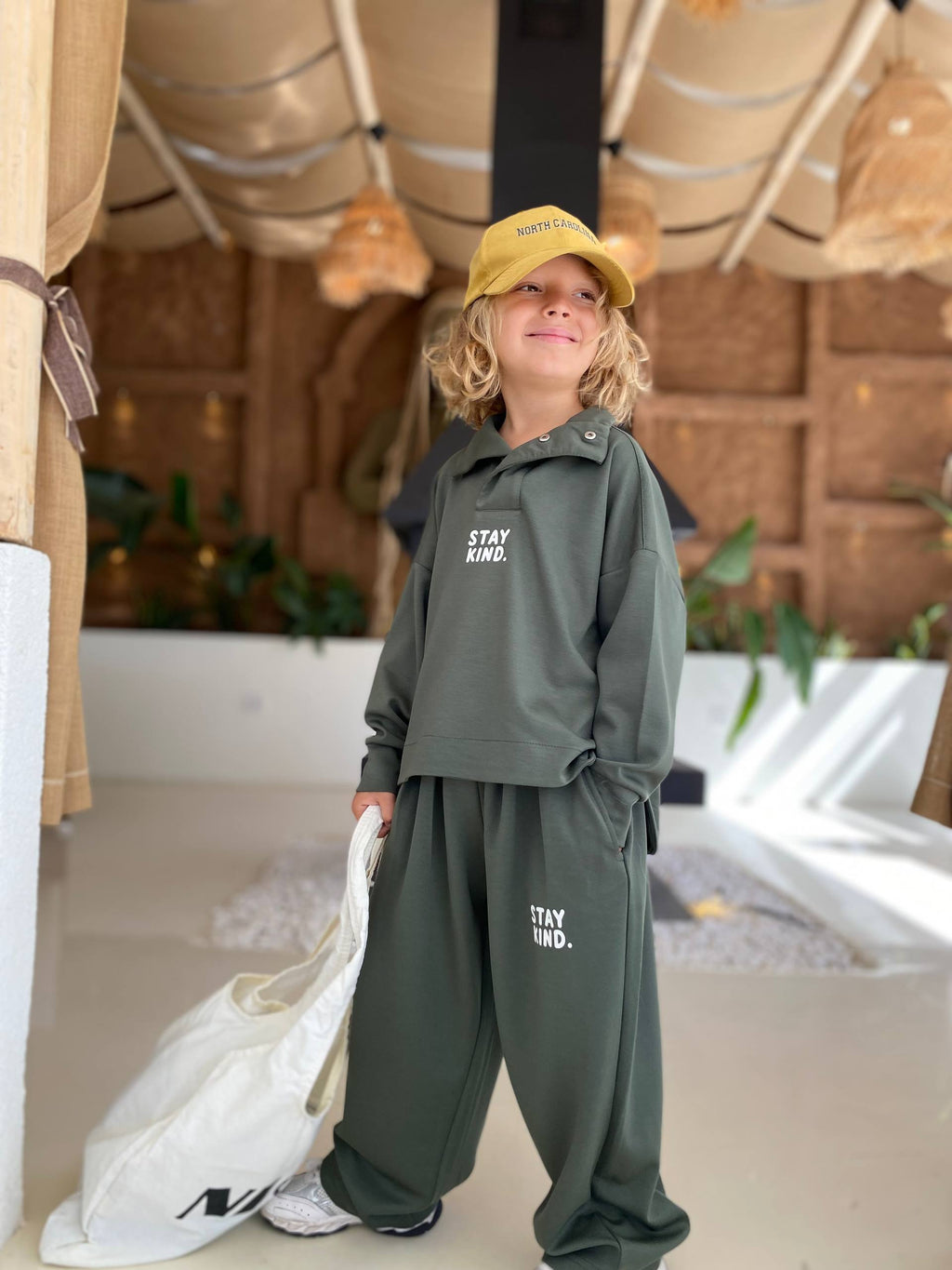Collared Sweatshirt & Jogger Set