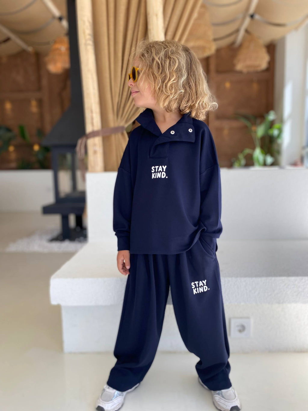 Collared Sweatshirt & Jogger Set