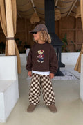 Varsity Teddy Checkered Set