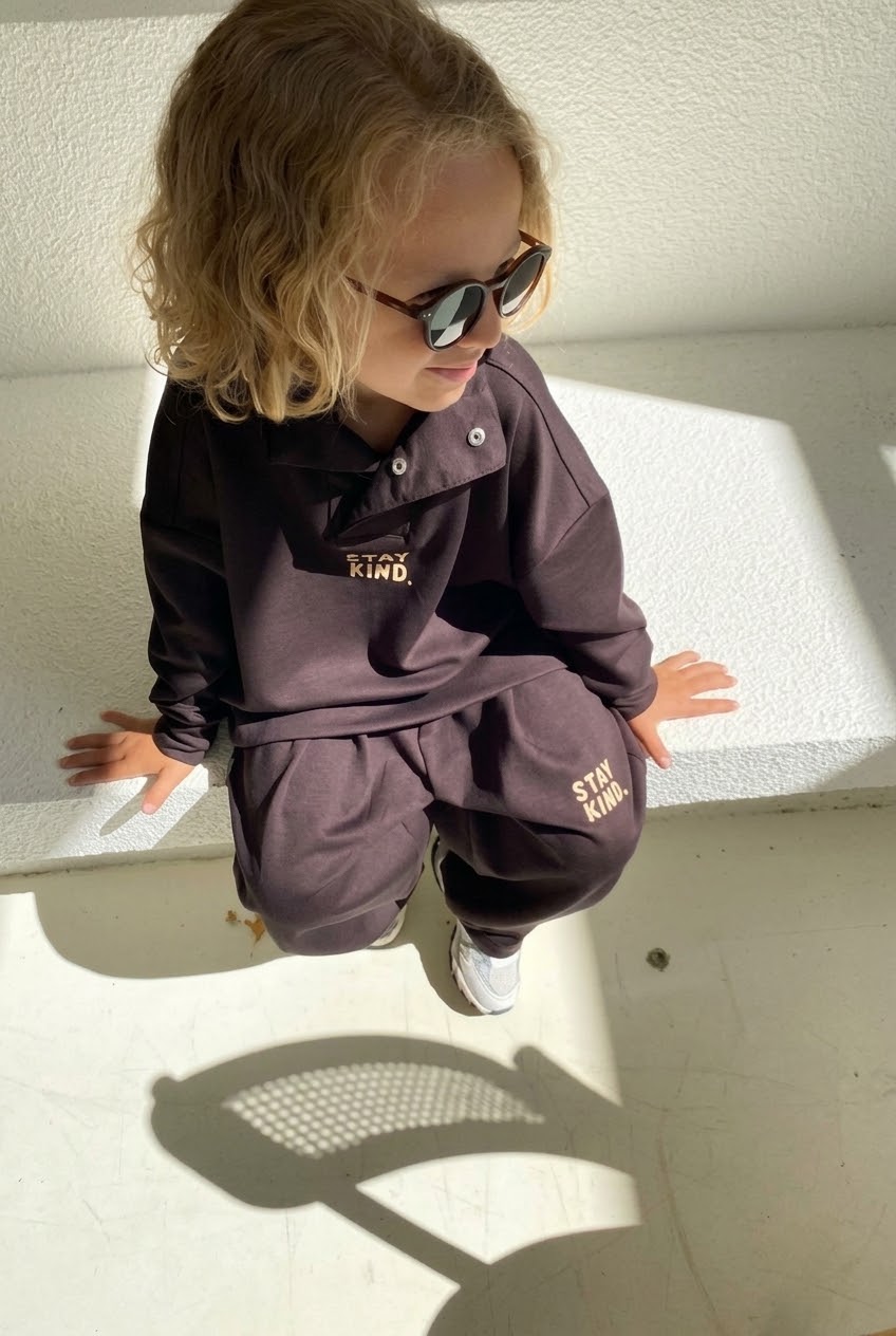 Collared Sweatshirt & Jogger Set