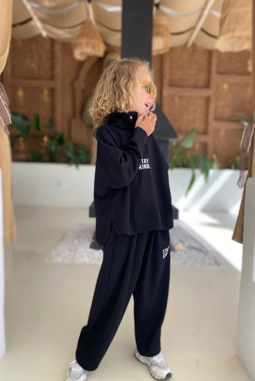 Collared Sweatshirt & Jogger Set